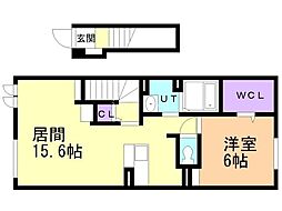 間取図画像 1LDK