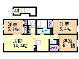 間取図画像 3LDK