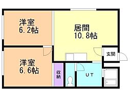 間取図画像 2LDK
