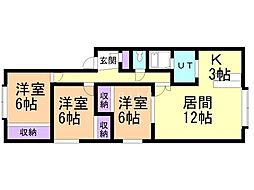 ファレノ 3LDKの間取図画像