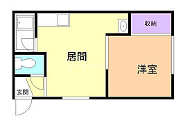 エステートE4・8 1DKの間取図画像
