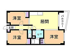 イーストリッチ74 3LDKの間取図画像