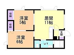 アルバータ.95 2LDKの間取図画像
