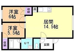 サンピア渡辺II 2階