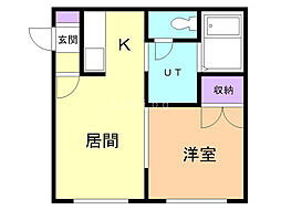 間取図画像 1DK