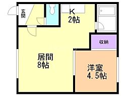 ハイツエルムＢ棟 2階