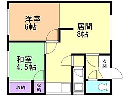 間取図画像 2LDK