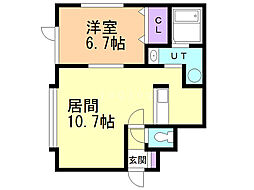 間取図画像 1LDK