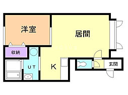 間取図画像 1LDK