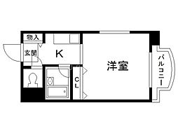 メゾン・ド・ノール 1Kの間取図画像