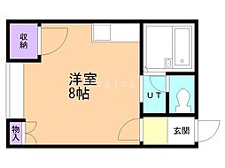 エミール旭町 ワンルームの間取図画像