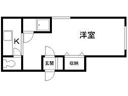 プチメゾン2・16 1Kの間取図画像