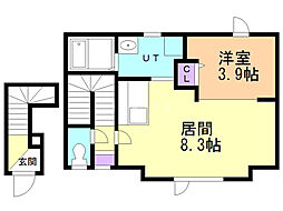 スマイル1 1LDKの間取図画像