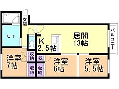 物件の間取り