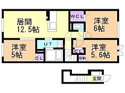 トアリス 3LDKの間取図画像