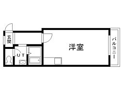 ニューフロンティア永山 1DKの間取図画像