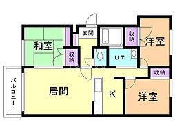 グレイトピアレジデンス 3LDKの間取図画像