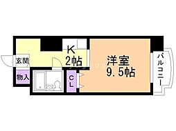 メゾン・ド・ノール 1Kの間取図画像