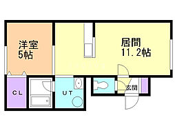 CIRCLE3 1LDKの間取図画像