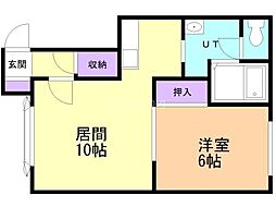 第1大雪 1LDKの間取図画像
