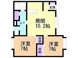 間取図画像 2LDK