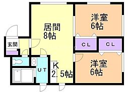 間取図画像 2LDK