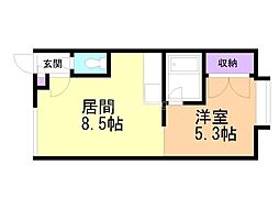 間取図画像 1LDK