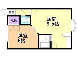 パレスコーポII 1階