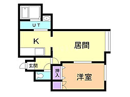 GreatViewF3・3A 1LDKの間取図画像