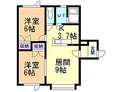 VIRAGE 2LDKの間取図画像