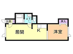 間取図画像 1LDK
