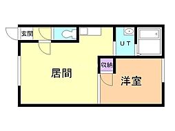 ダイヤハイツ宮下18 1LDKの間取図画像