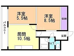 間取図画像 2LDK