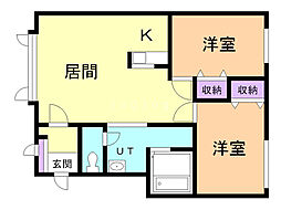 間取図画像 2LDK