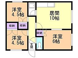 河口アパート 1階