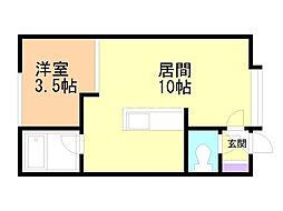 ロイヤルE 1LDKの間取図画像