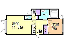 間取図画像 1LDK
