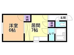 間取図画像 1DK
