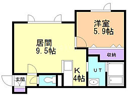 間取図画像 1LDK
