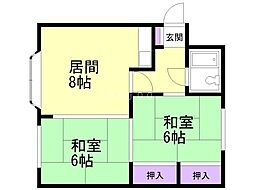 間取図画像 2LDK