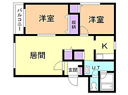 間取図画像 2LDK
