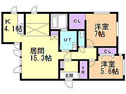 間取図画像 2LDK