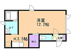 SKD21 1LDKの間取図画像