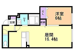 レガーレ1 1LDKの間取図画像