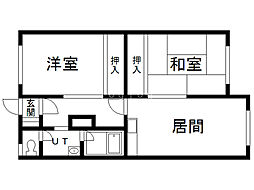 エステート東5-6 2DKの間取図画像