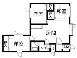いのうえハイツ 3LDKの間取図画像