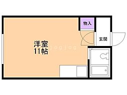 メゾン北 1DKの間取図画像