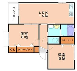 間取図画像 2LDK