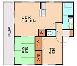 オラクルハウスB 2LDKの間取図画像