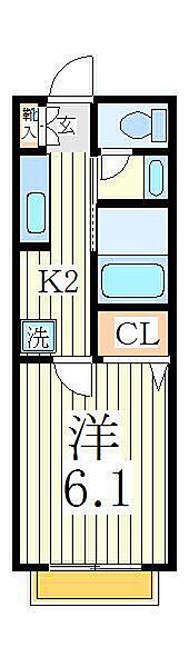 プリマヴェーラ ｜千葉県柏市つくしが丘3丁目(賃貸アパート1K・2階・22.00㎡)の写真 その2
